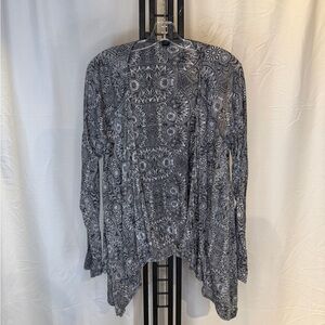 Prana Gray Patterned‎ Cardigan